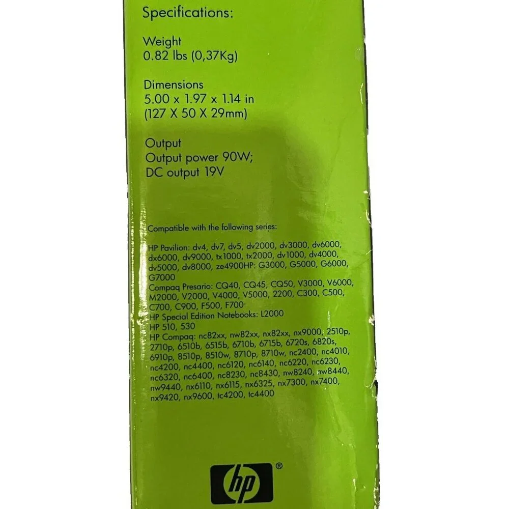 HP Genuine Notebook 90WSmart AC Adapter